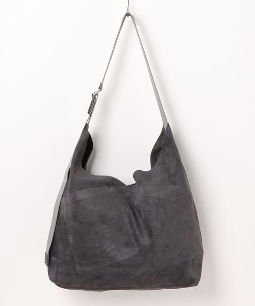 hobo（ホーボー）の「【hobo / ホーボー】 AZUMA SHOULDER BAG M PIG SUEDE（ショルダーバッグ・メンズ・グリーン/ダークブラウン/チャコール/オレンジ・FREE）」の12枚目の写真