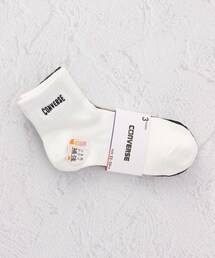 CONVERSE | ◆CONVERSE ロゴ刺繍ショート クォーターソックス 3P(ソックス/靴下)