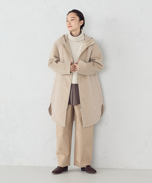 コムサイズム（COMME CA ISM）/コンビネーションキルトコート セール】コンビネーションキルトコート（その他アウター）｜COMME CA