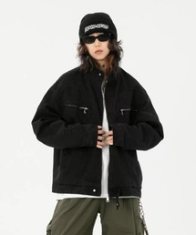 UP START（アップスタート）の「【LAMPOON】デニムシングルライダースジャケット（ライダースジャケット）」