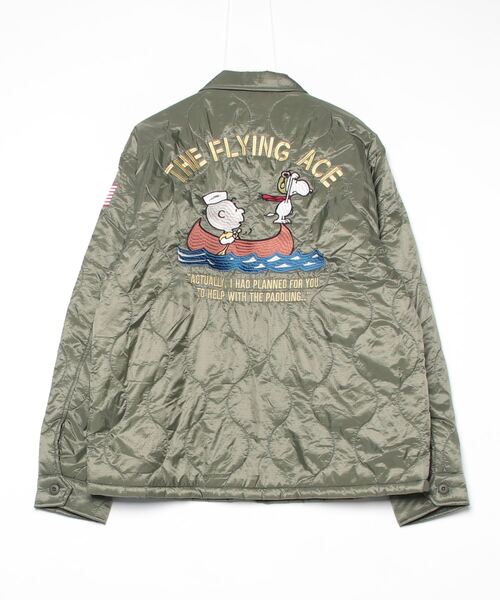 AVIREX × PEANUTS》QUILTING JACKET 'FLYING ACE' / キルトジャケット