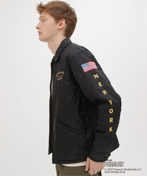 AVIREX × PEANUTS》QUILTING JACKET 'FLYING ACE' / キルト