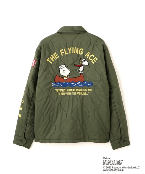 AVIREX × PEANUTS》QUILTING JACKET 'FLYING ACE' / キルトジャケット
