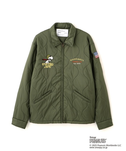 AVIREX × PEANUTS》QUILTING JACKET 'FLYING ACE' / キルトジャケット
