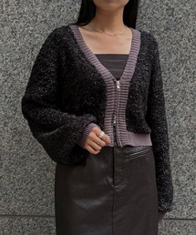 【&g'aime】バタフライヤーンカーディガン Butterfly Yarn Cardigan