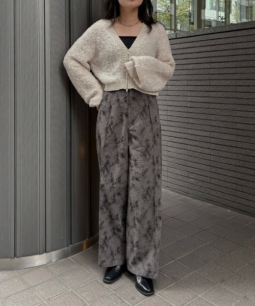 &g'aime（アンジェム）の「【&g'aime】バタフライヤーンカーディガン　Butterfly Yarn Cardigan（カーディガン/ボレロ・レディース・ブラック/チャコールグレー/アイボリー・FREE）」の17枚目の写真