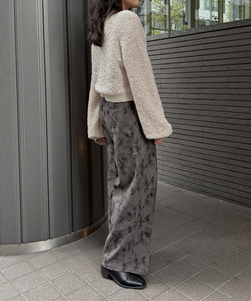 &g'aime（アンジェム）の「【&g'aime】バタフライヤーンカーディガン　Butterfly Yarn Cardigan（カーディガン/ボレロ・レディース・ブラック/チャコールグレー/アイボリー・FREE）」の15枚目の写真