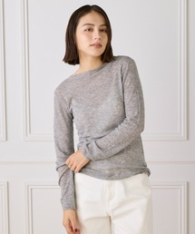 モックネックリブニット《Melty air wool》