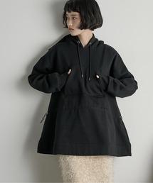 裏起毛ドロスト切替フーディー