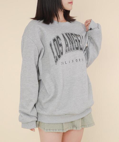 WOND（ウォンド）の「WOND/LOSANGELESプルオーバー（スウェット・レディース・杢グレー/ブラック・FREE）」の7枚目の写真