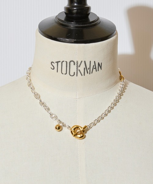 Soierie(ソワリー)の「オーナメント ネックレス / Ornaments necklace(ネックレス・レディース・シルバー/シルバー×ゴールド/ゴールド・FREE)」の1枚目の写真