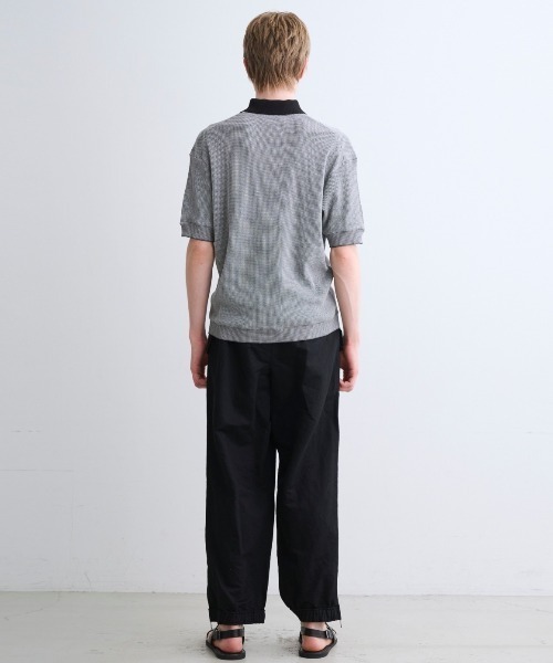 three dots(スリードッツ)の「オーガニックコットン ワッフル ポロシャツ(ポロシャツ・メンズ・グレー系その他/ブラック系その他2・MEDIUM/SMALL)」の12枚目の写真