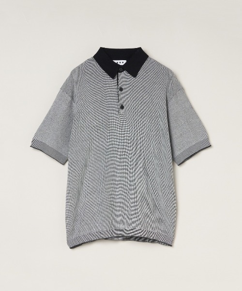 three dots(スリードッツ)の「オーガニックコットン ワッフル ポロシャツ(ポロシャツ・メンズ・グレー系その他/ブラック系その他2・MEDIUM/SMALL)」の10枚目の写真