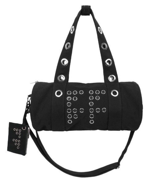 FANCY CLUB（ファンシークラブ）の「【FANCY CLUB】FFFF EYELET DUFFLE BAG / 【ファンシークラブ】ＦＦＦＦアイレットダッフルバッグ（ショルダーバッグ・レディース・ブラック/グリーン系カモフラージュ・ONE SIZE）」の13枚目の写真
