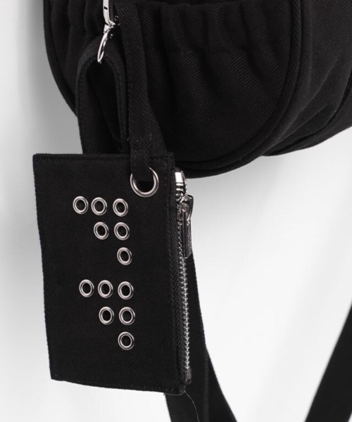 FANCY CLUB（ファンシークラブ）の「【FANCY CLUB】FFFF EYELET DUFFLE BAG / 【ファンシークラブ】ＦＦＦＦアイレットダッフルバッグ（ショルダーバッグ・レディース・ブラック/グリーン系カモフラージュ・ONE SIZE）」の17枚目の写真
