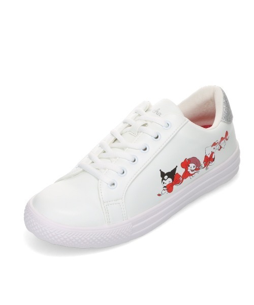 sanrio（サンリオ）の「【SANRIO】サンリオキャラクターズ コートタイプスニーカー（スニーカー・レディース・ブラック/ホワイト・S/M/L/LL）」の13枚目の写真
