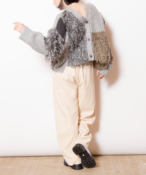 OSMOSIS(オズモーシス)の「タックカーブパンツ(その他パンツ・レディース・イエロー/ライトパープル/アイボリー/ブラック・ONE SIZE)」の10枚目の写真