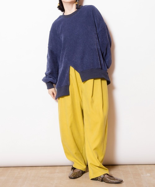 OSMOSIS(オズモーシス)の「タックカーブパンツ(その他パンツ・レディース・イエロー/ライトパープル/アイボリー/ブラック・ONE SIZE)」の17枚目の写真