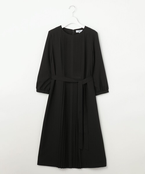 J.PRESS Ladies(J.プレス レディス)の「ノルディス2wayジョーゼット フロントプリーツ ワンピース(ワンピース・レディース・ブラック系/ベージュ系/ネイビー系・S/XS)」の17枚目の写真