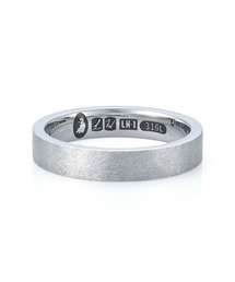 LION HEART（ライオンハート）の「【直営店舗限定】“LH-1”ヴィンテージスクラッチリング（フラットデザイン）/サージカルステンレス（金属アレルギー対応）【LION HEART / ライオンハート】（リング・レディース）」