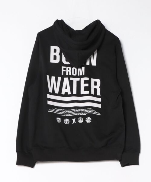 Hurley （ハーレー）の「【Hurley:ハーレー】バックプリントスウェットフーディー　プルオーバーパーカー　吸水速乾　SWEAT BFW HOODIE（パーカー・メンズ・ブラック/ブラウン・SMALL/MEDIUM/LARGE/X-LARGE）」の6枚目の写真