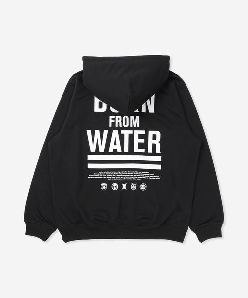 Hurley （ハーレー）の「【Hurley:ハーレー】バックプリントスウェットフーディー　プルオーバーパーカー　吸水速乾　SWEAT BFW HOODIE（パーカー・メンズ・ブラック/ブラウン・SMALL/MEDIUM/LARGE/X-LARGE）」の2枚目の写真