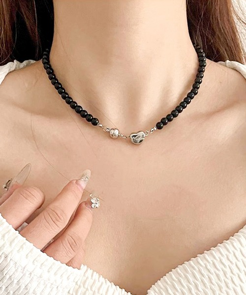 セール】ブラックビーズネックレス（ネックレス）｜Blanc de Blue