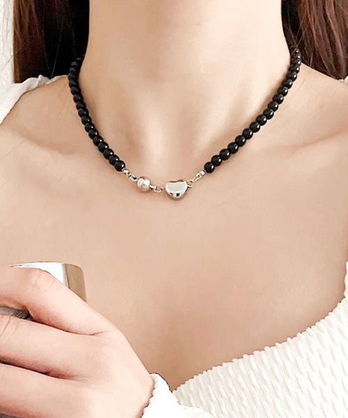 セール】ブラックビーズネックレス（ネックレス）｜Blanc de Blue