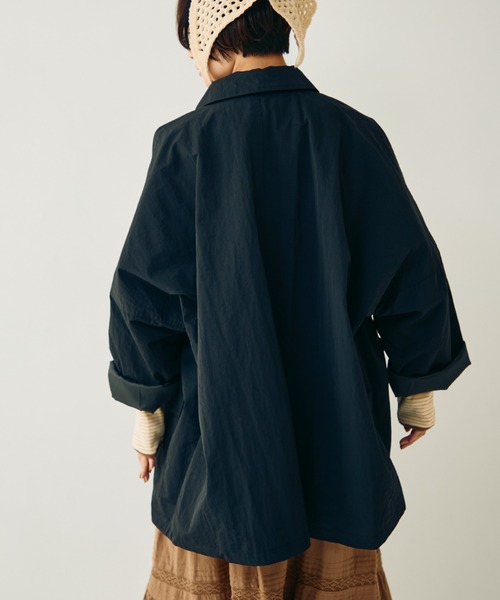 Crisp（クリスプ）の「ステンカラーミドルコート（ステンカラーコート・レディース・ブラウン/ブラック・FREE）」の9枚目の写真