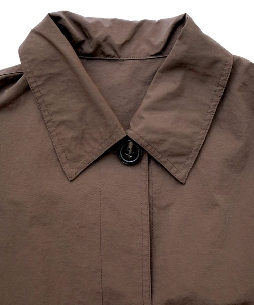 Crisp（クリスプ）の「ステンカラーミドルコート（ステンカラーコート・レディース・ブラウン/ブラック・FREE）」の17枚目の写真
