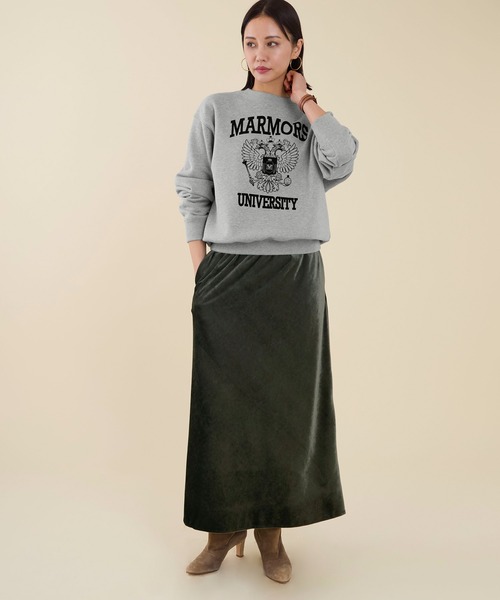 marmors】emblem flockey print sweat（スウェット）｜marmors