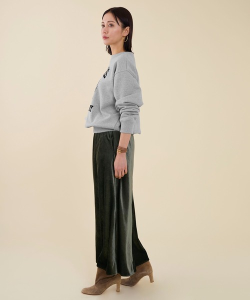 marmors（マルモア）の「【marmors】emblem flockey print sweat（スウェット・レディース・グレー/ブラウン/キャメル・36）」の6枚目の写真