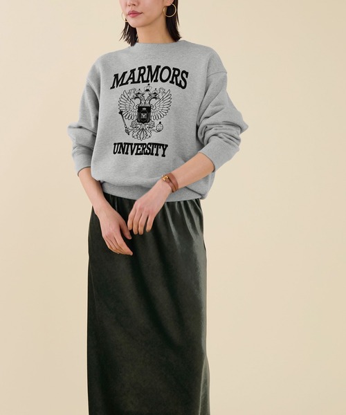 marmors】emblem flockey print sweat（スウェット）｜marmors