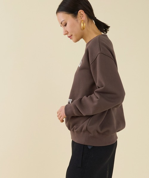 marmors（マルモア）の「【marmors】emblem flockey print sweat（スウェット・レディース・グレー/ブラウン/キャメル・36）」の14枚目の写真