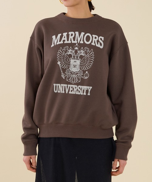 marmors】emblem flockey print sweat（スウェット）｜marmors