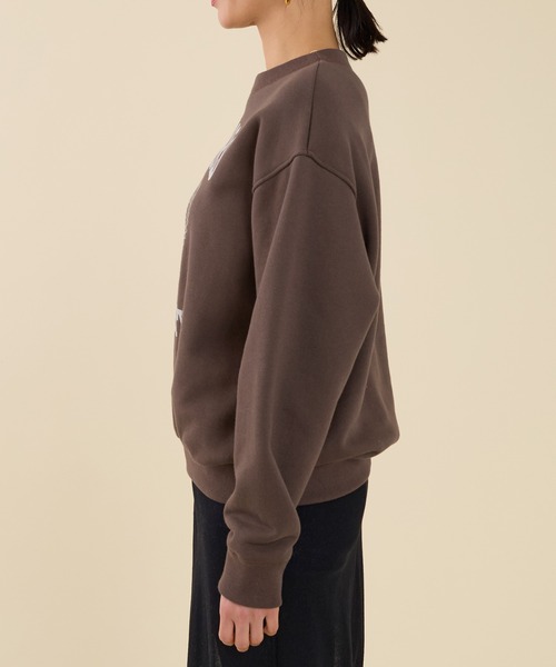 marmors（マルモア）の「【marmors】emblem flockey print sweat（スウェット・レディース・グレー/ブラウン/キャメル・36）」の18枚目の写真