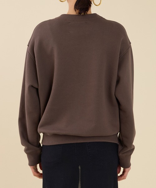 marmors（マルモア）の「【marmors】emblem flockey print sweat（スウェット・レディース・グレー/ブラウン/キャメル・36）」の19枚目の写真