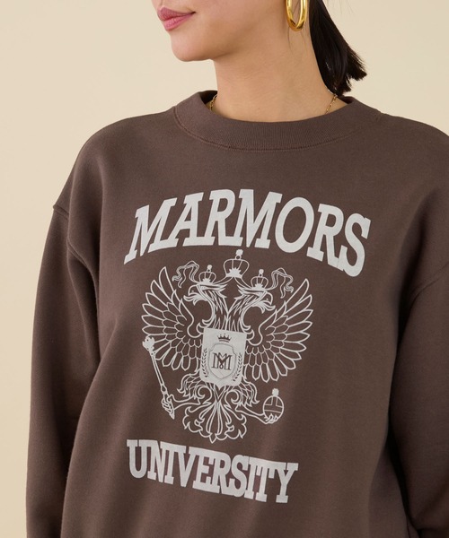 marmors】emblem flockey print sweat（スウェット）｜marmors