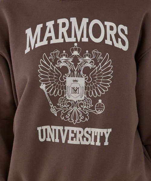 marmors（マルモア）の「【marmors】emblem flockey print sweat（スウェット・レディース・グレー/ブラウン/キャメル・36）」の22枚目の写真