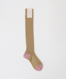 Babaco LUREX FINE RIBBED KNEE HIGH SOCKS BA02-BN65：靴下