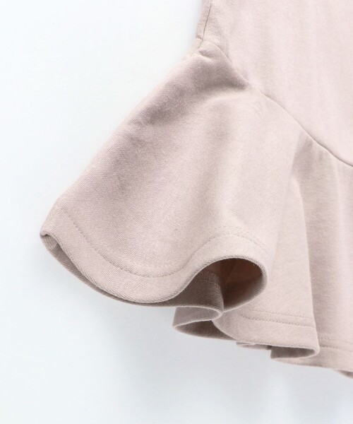 BRANSHES（ブランシェス）の「ふんわり袖ワンピース（ワンピース・キッズ・ブラック/ピンク・110/150/100/90/80/130/120/140）」の4枚目の写真