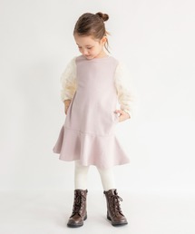 ふんわり袖ワンピース