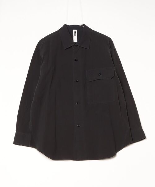 GARMENT DYE PLATED ORGANIC COTTON SHIRT（シャツ/ブラウス）｜MHL