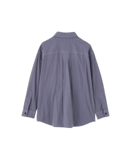 MHL.（エムエイチエル）の「GARMENT DYE PLATED ORGANIC COTTON SHIRT（シャツ/ブラウス・メンズ・ブルー系その他4/ブラック・SMALL/MEDIUM/LARGE）」の3枚目の写真