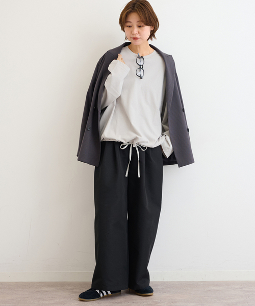 JOURNAL STANDARD relume(ジャーナルスタンダード レリューム)の「《追加2 / 新色》ギャザーヘムロングスリーブ(Tシャツ/カットソー・レディース・ホワイト/ブラウン/ブラック/ライトグレー・FREE)」の17枚目の写真