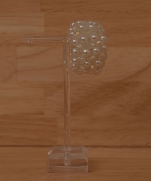 TONE SELECT GOODS（トーンセレクトグッズ）の「【resonance】ボール シンプル ミニヘアゴム【オケージョン】（ヘアゴム・レディース・シルバー/アイボリー/ブラック/ホワイト・FREE）」の6枚目の写真