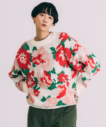 Freada | Freada/フリーダ モールヤーン花柄ニット(ニット/セーター)