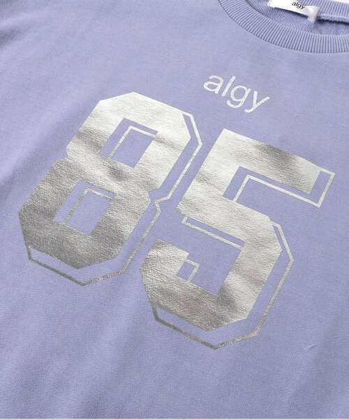 algy（アルジー）の「ナンバリング袖ライントレーナー（スウェット・キッズ・オフホワイト/ラベンダー/ブラック・XX-SMALL/X-SMALL/SMALL/MEDIUM）」の10枚目の写真