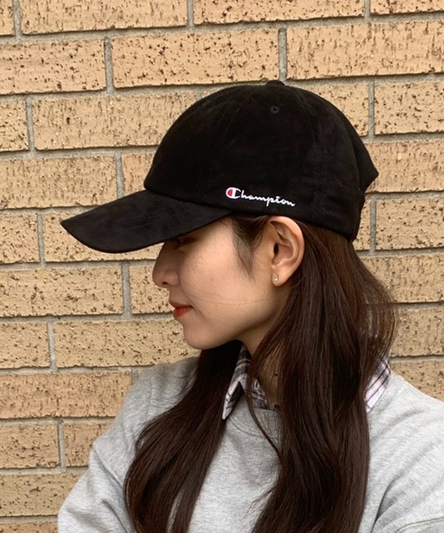 Champion(チャンピオン)の「【Champion】スエード調サイドロゴベースボールキャップ 381-0493(キャップ・レディース・ベージュ/ブラック・FREE)」の14枚目の写真