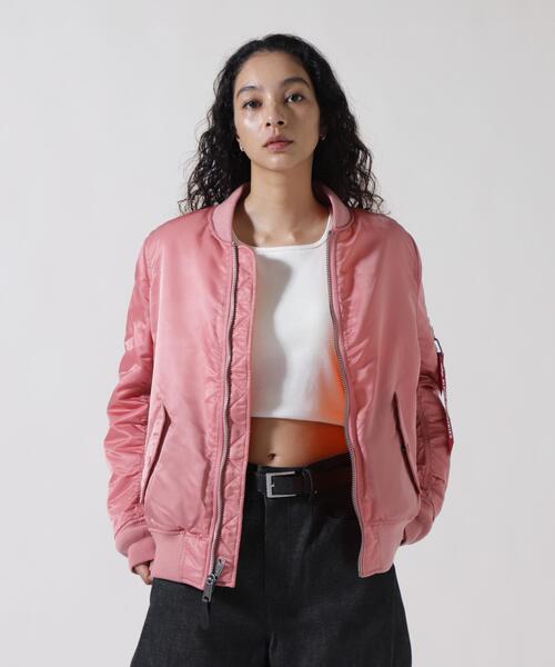 Alpha Industries(アルファインダストリーズ)の「Alpha Industries/アルファインダストリーズ/MA-1 W/ウィメンズ エムエーワン(MA-1・レディース・ローズ系/ブラック/その他10・M/S/XS)」の13枚目の写真